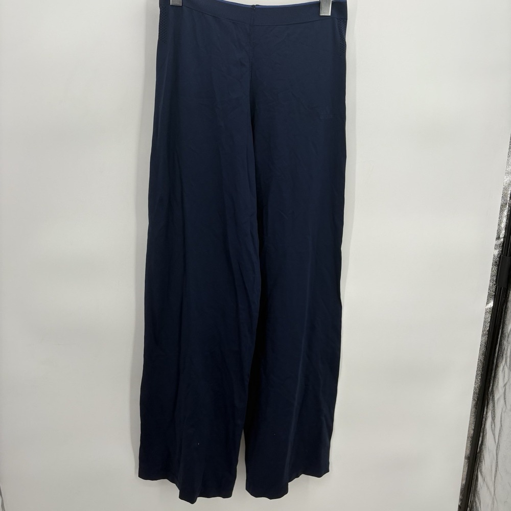 Vtg Adidas Wide Leg Goucho Pants‎ 2000's Navy Blue Womans Small #2F
